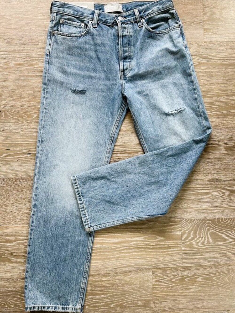 Everlane The Rigid Slouch Jeans 27 Broken-In Blue High Rise NWT Organic Cotton